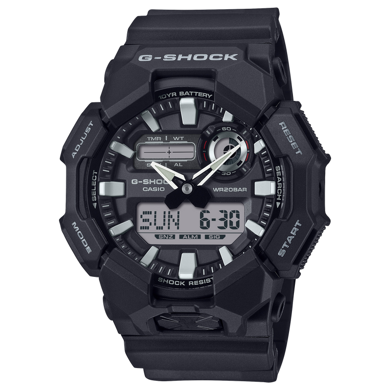 G-Shock 模拟数字黑色树脂表带手表 GA010-1A