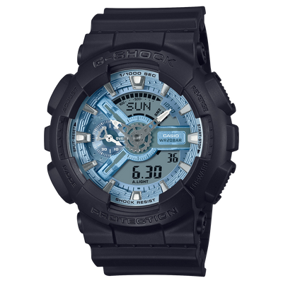 G-Shock Analog Digital DUO Rugged Black Resin Band Watch GA110CD-1A2