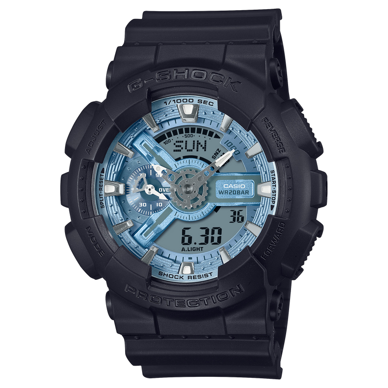 G-Shock Analog Digital DUO Rugged Black Resin Band Watch GA110CD-1A2