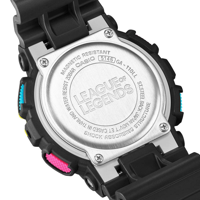 英雄联盟特别版 G-Shock GA110LL-1A 手表（带 Jinx 主题）