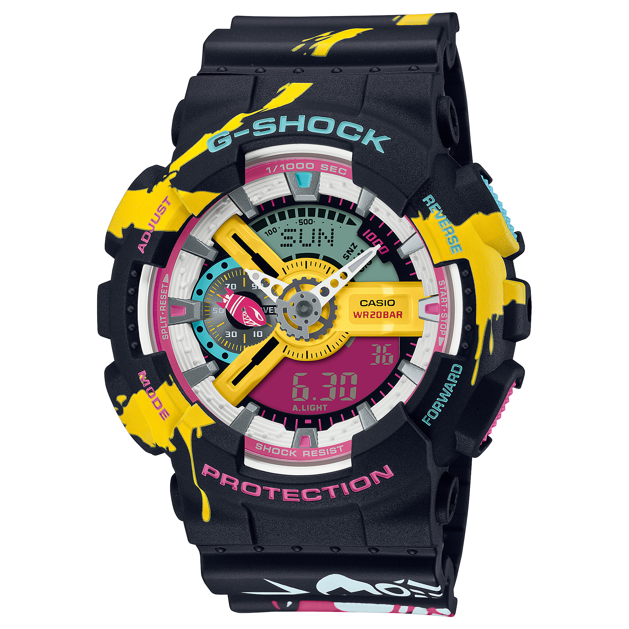 League of Legends Special Edition G-Shock GA110LL-1A Watch with Jinx Theme