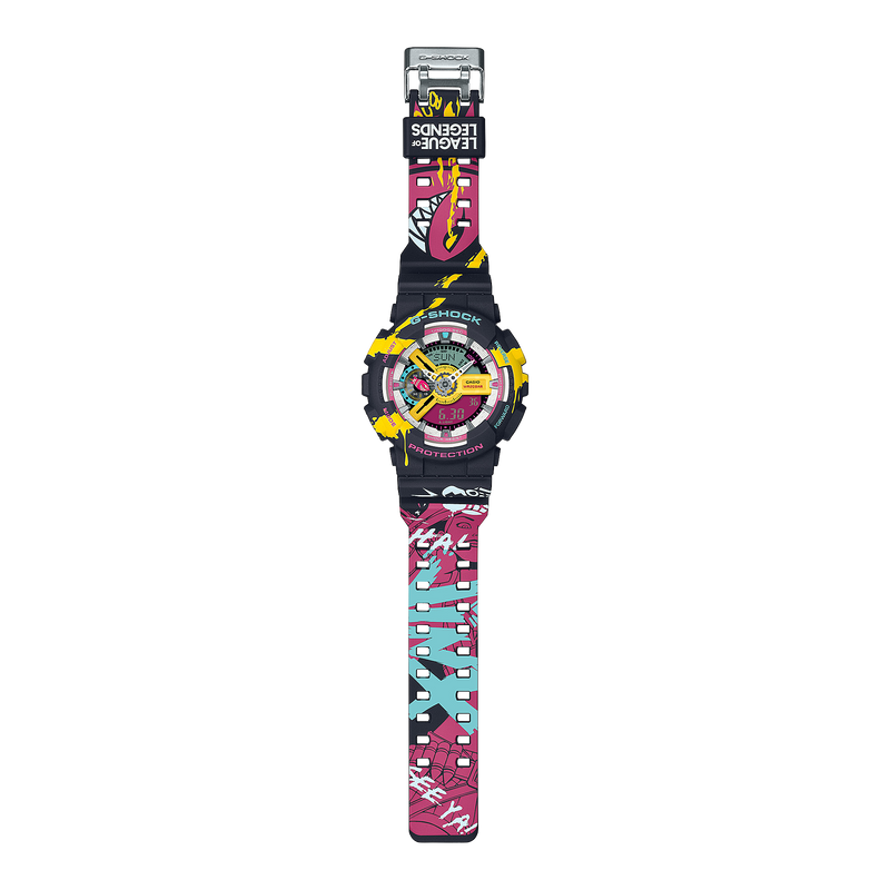 英雄联盟特别版 G-Shock GA110LL-1A 手表（带 Jinx 主题）