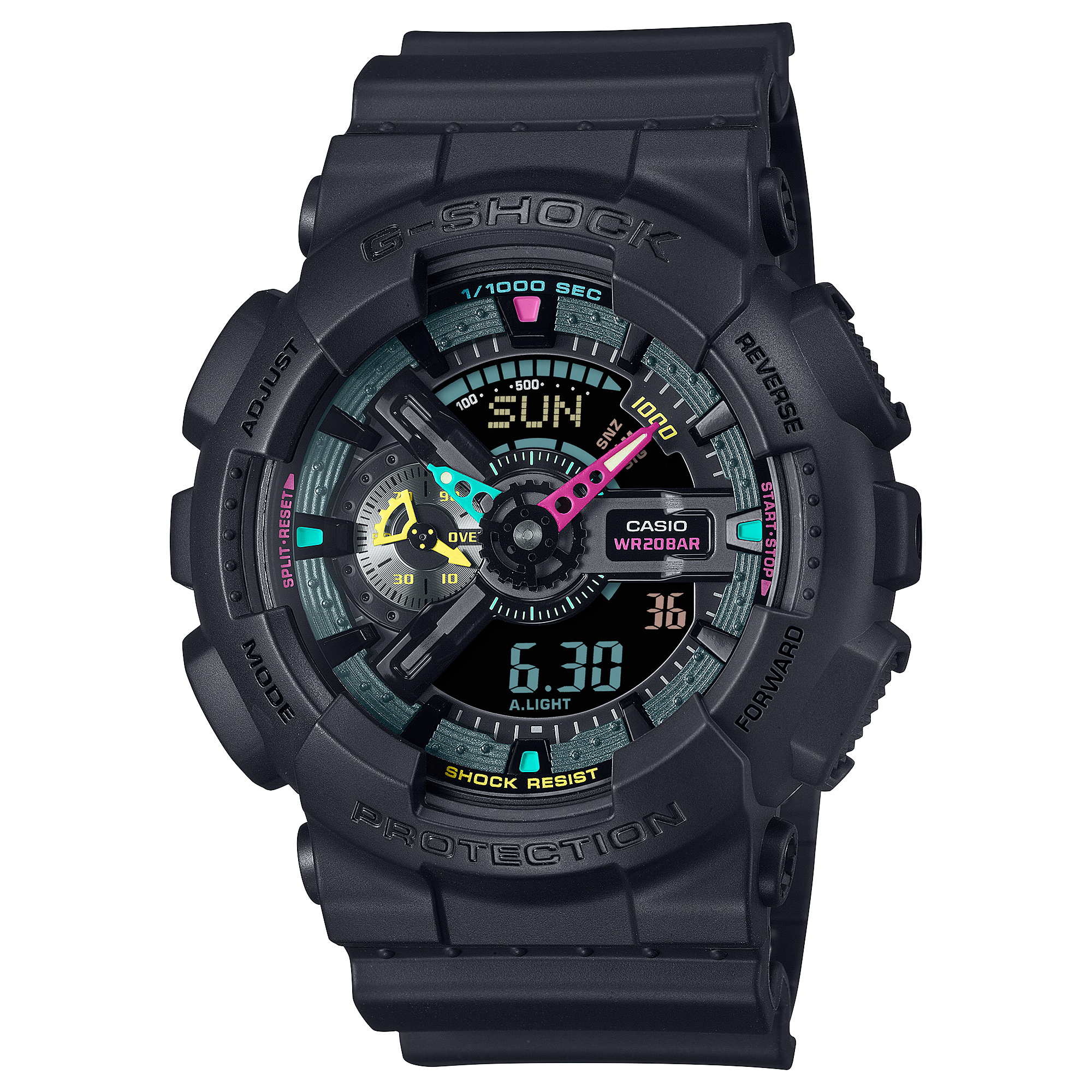G-Shock Analog Digital Black Resin Band Watch GA110MF-1A