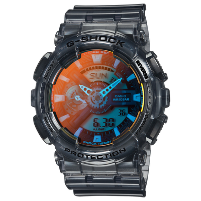 G-Shock Analog Digital Transparent Resin Band Watch GA110TLS-8A