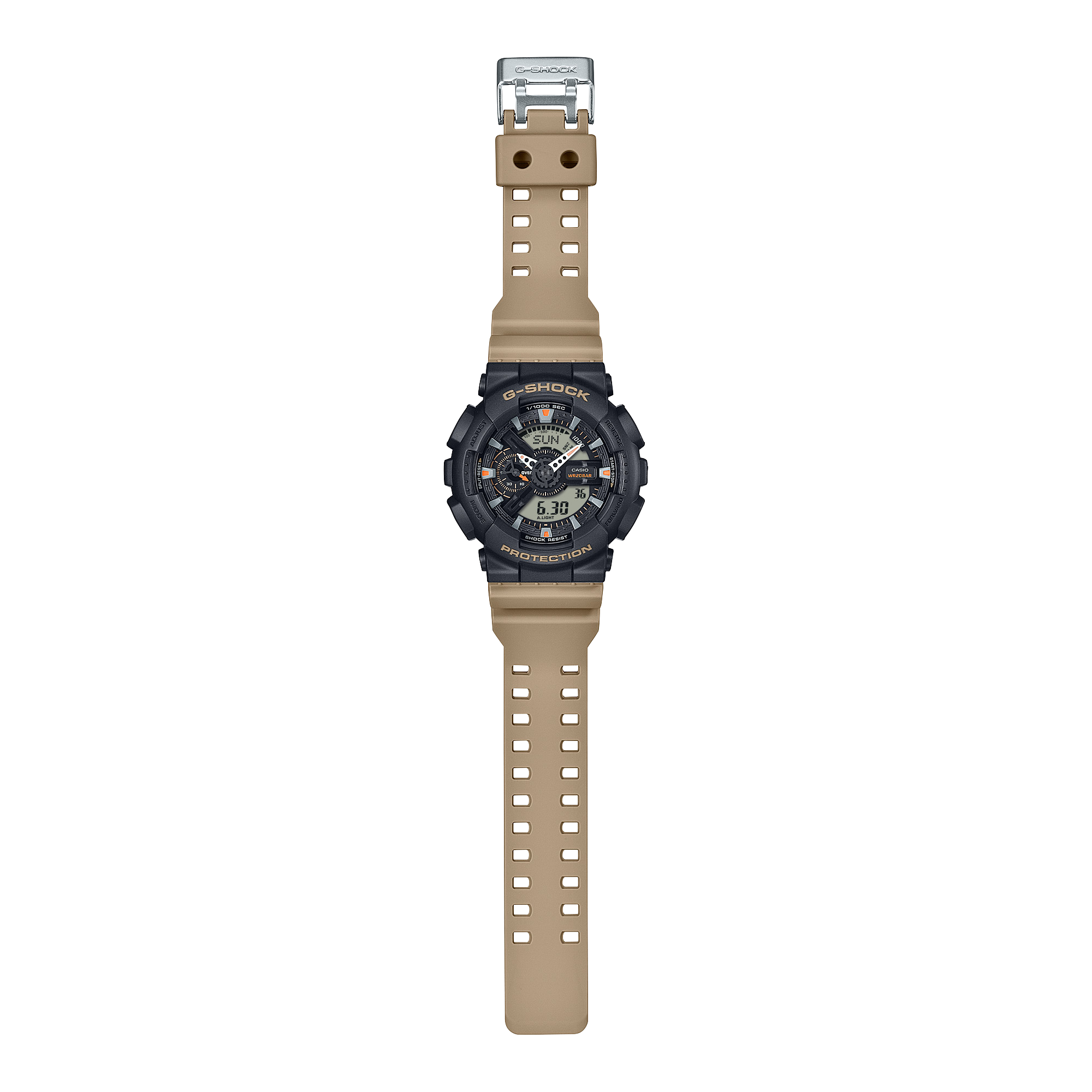 G-Shock Analog Digital Brown Resin Band Watch GA110TU-1A5