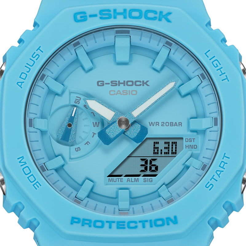 G-Shock Analog Digital DUO Gradation Blue Resin Band Watch GA2100-2A2