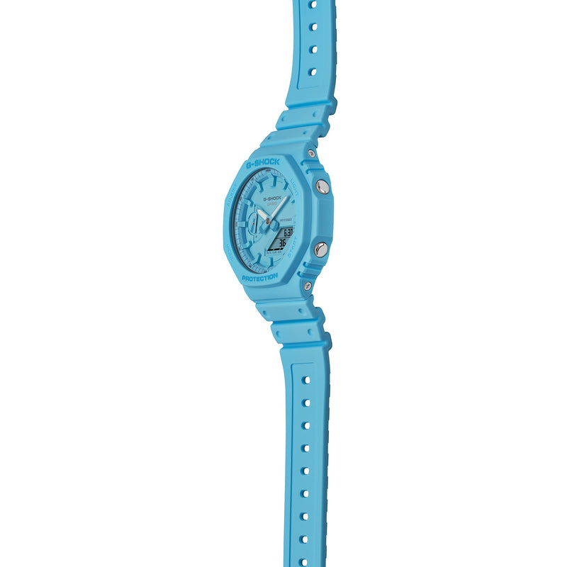 G-Shock Analog Digital DUO Gradation Blue Resin Band Watch GA2100-2A2