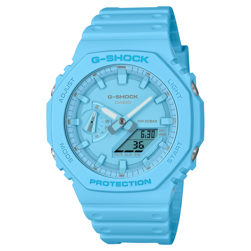 G-Shock Analog Digital DUO Gradation Blue Resin Band Watch GA2100-2A2