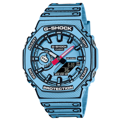 G-Shock Classic Blue Resin Band Watch GA2100MNG-2A