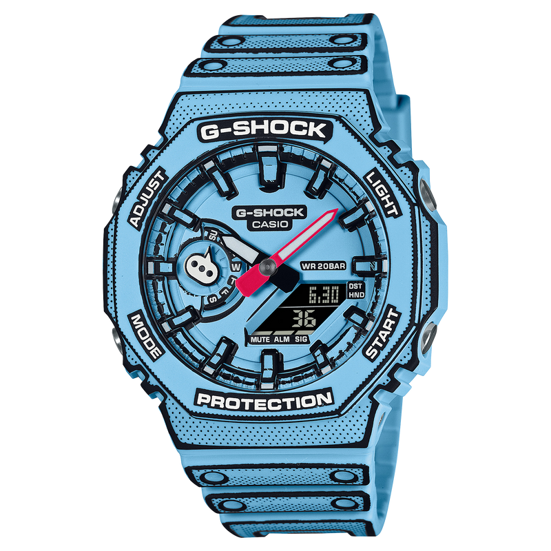 G-Shock Classic Blue Resin Band Watch GA2100MNG-2A