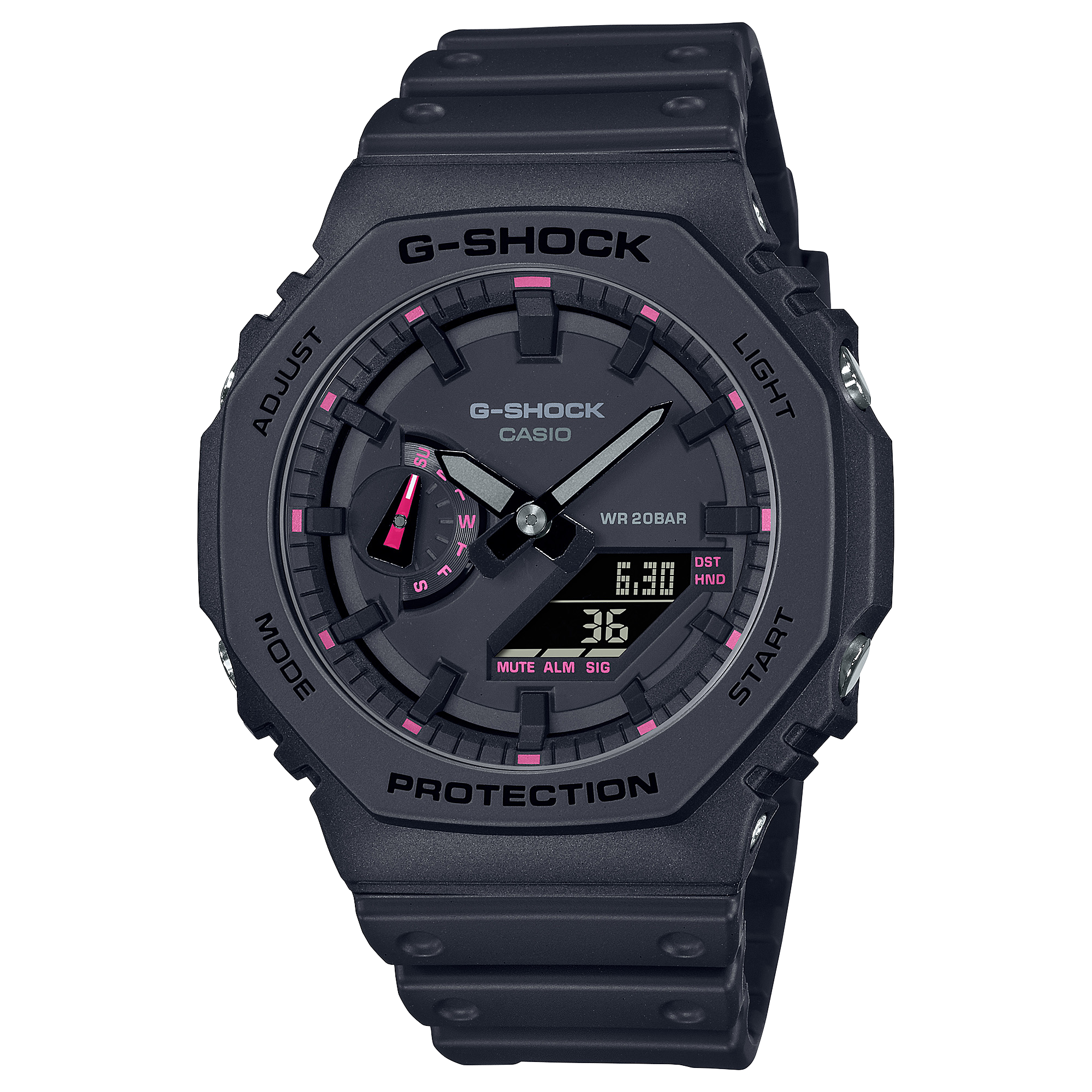 G-Shock Analog Digital DUO Black Resin Band Watch GA2100P-1A