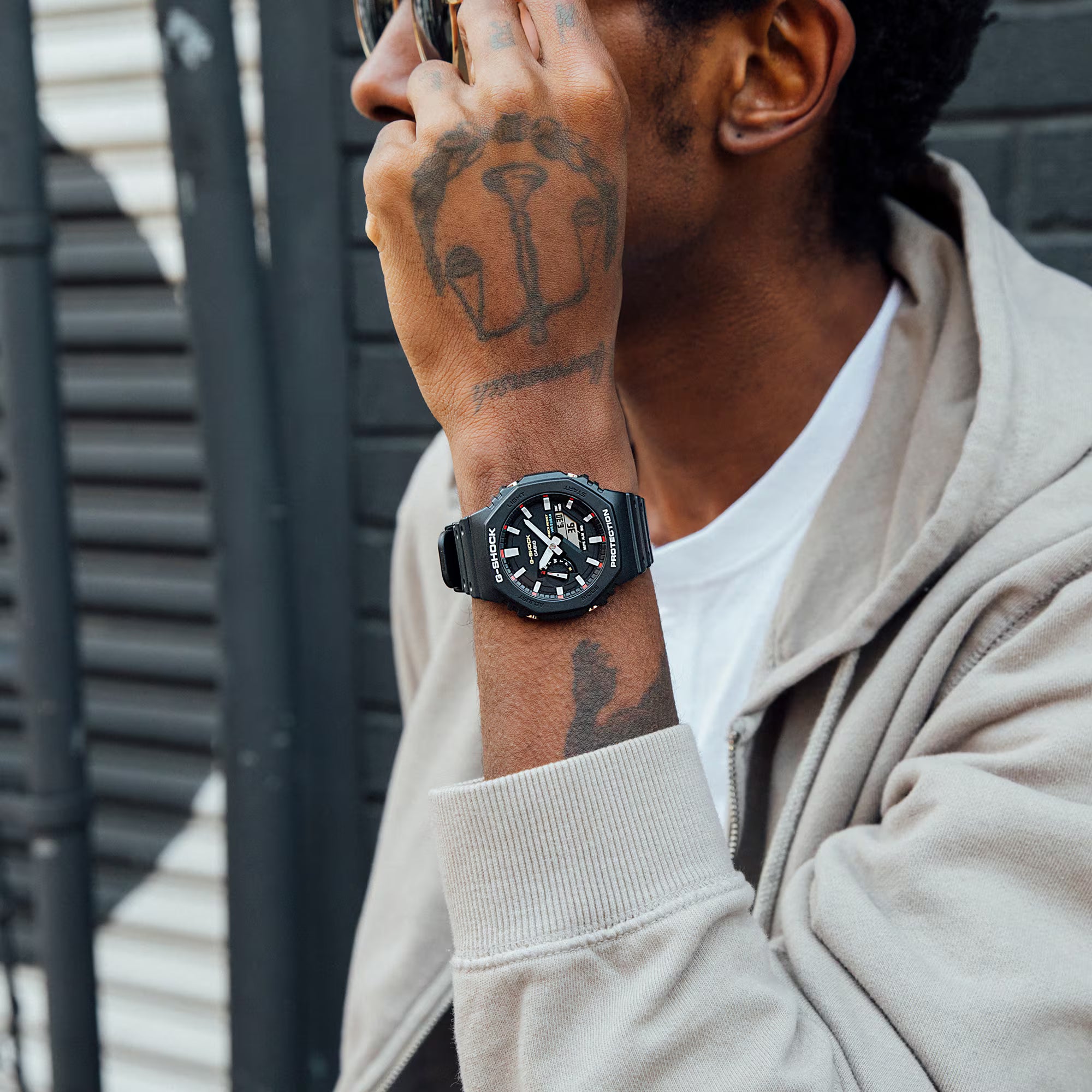 G-Shock Analog Digital Black Resin Band Watch GA2100RL-1A