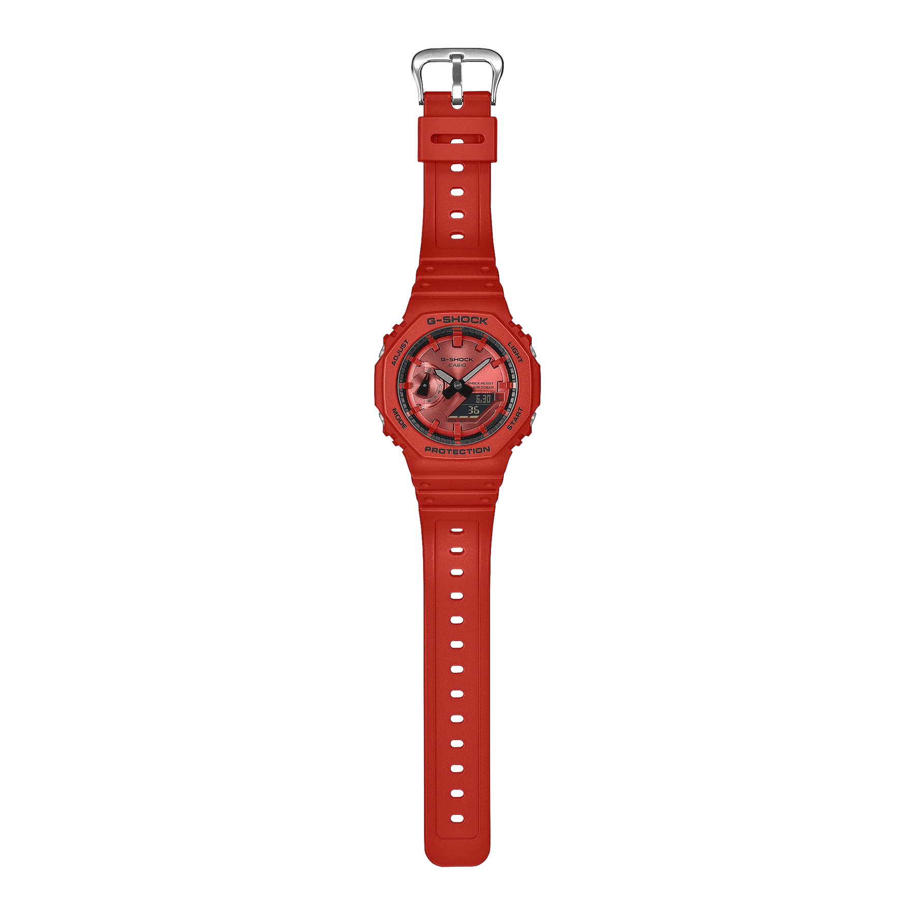 G-Shock Casioak Iconic Red Carbon Core Guard GA2100RRB-4A