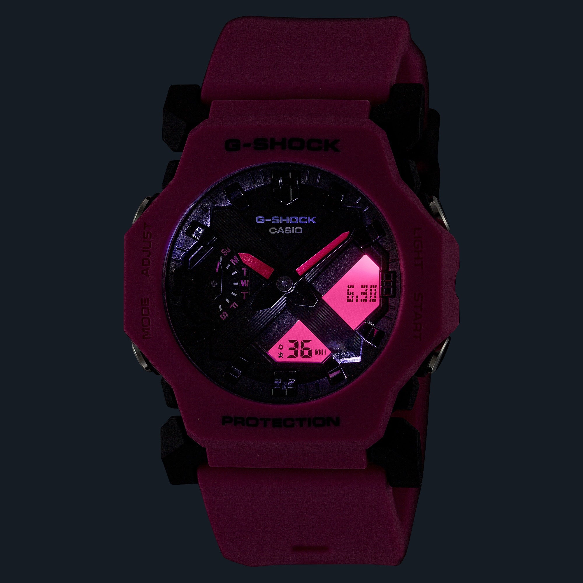G-Shock Analog Digital Pink Resin Band Watch GA2300-4A