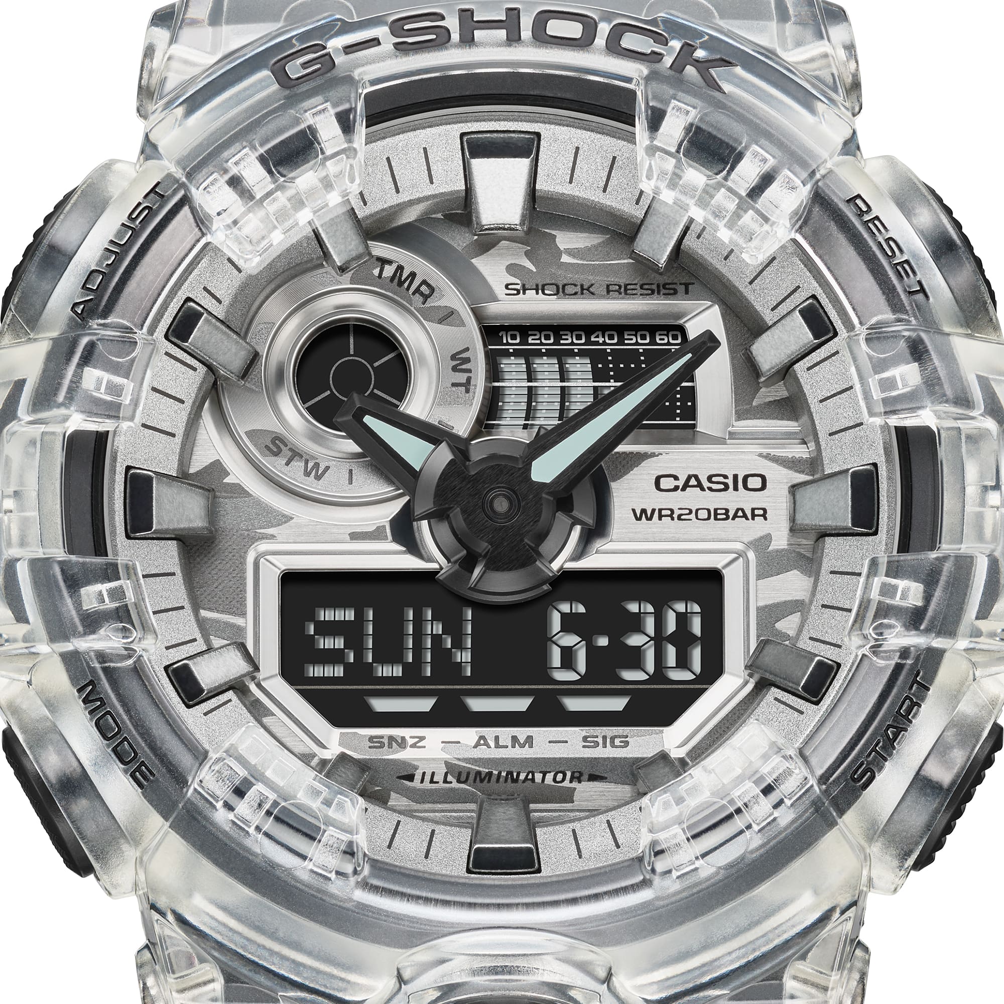 G-Shock Digital Analog Black Resin Band Watch GA700SKC-1A