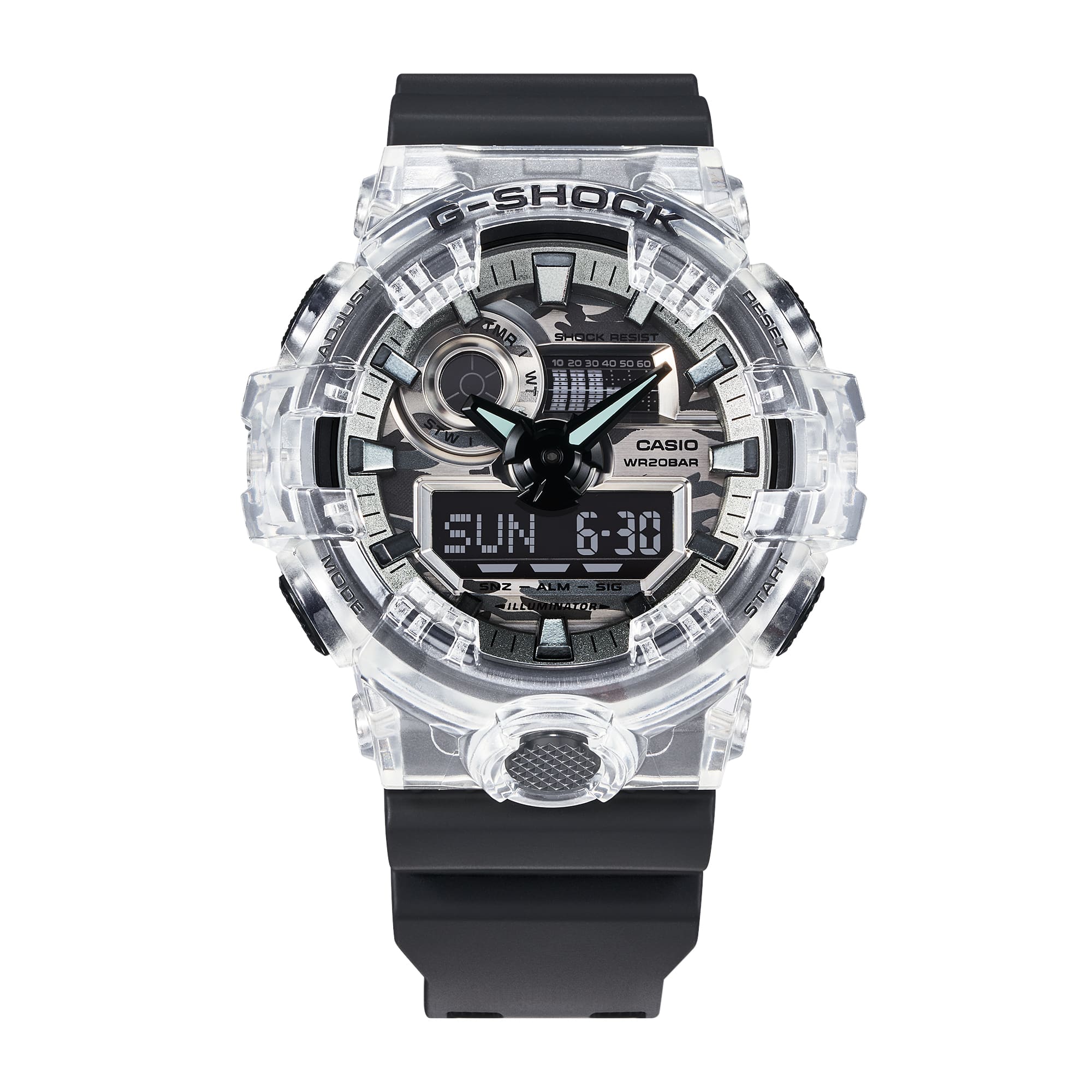 G-Shock Digital Analog Black Resin Band Watch GA700SKC-1A