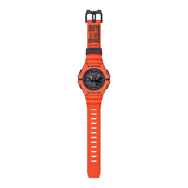 G-Shock Analog Digital Black Dial Orange Resin Band Watch GAB001FL-4A