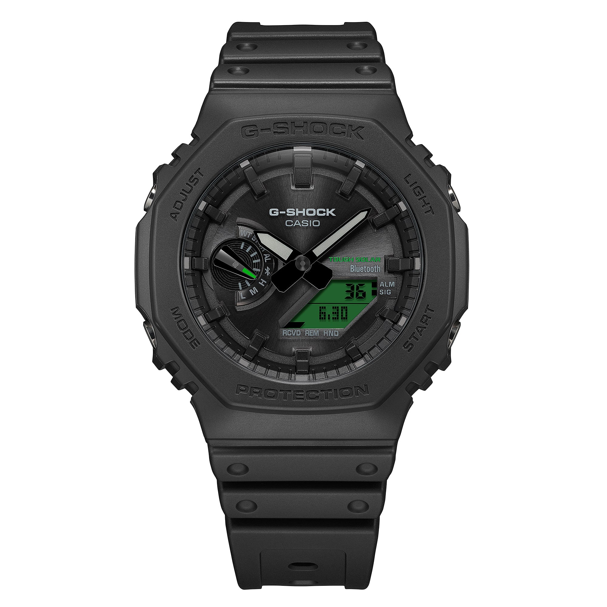 G-Shock Black and Electro Green GAB2100BEG-1A