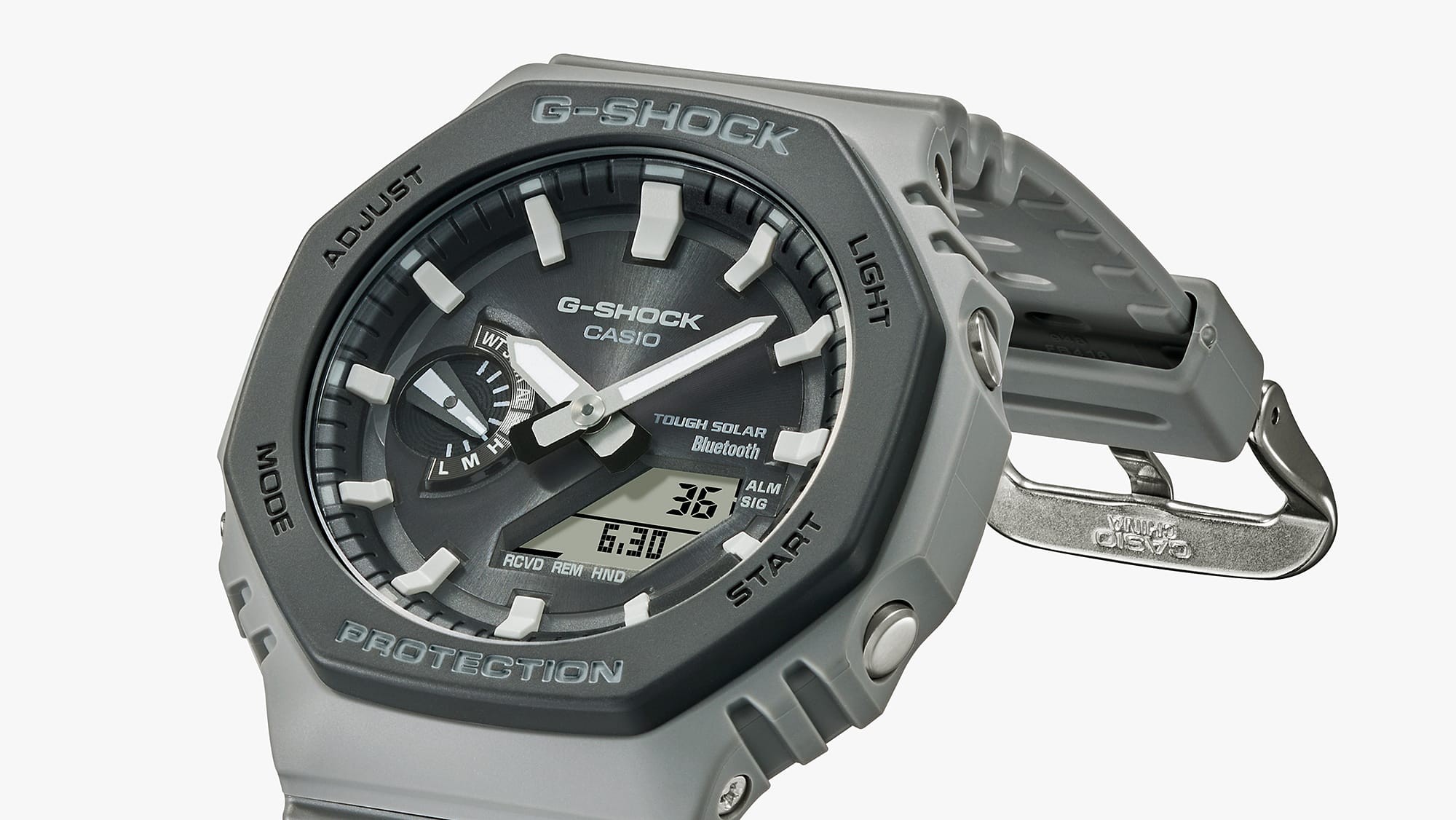 G-Shock Analog Digital Grey Dial Grey Resin Band Watch GAB2100LUU-8A