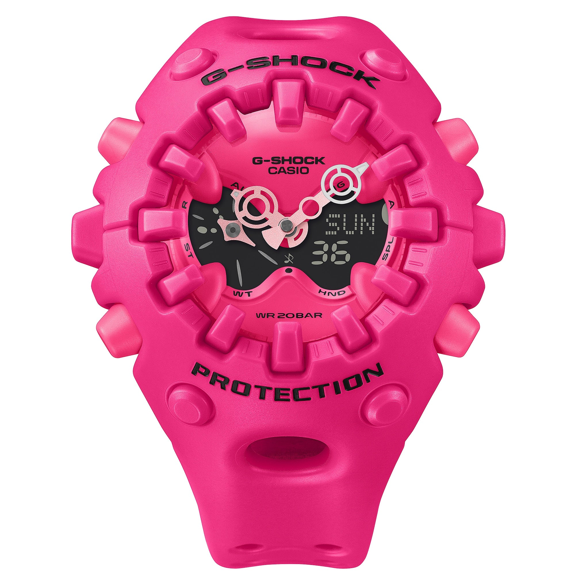 G-Shock Duo Analog Digital Pink Resin Band Watch GAV01-4A