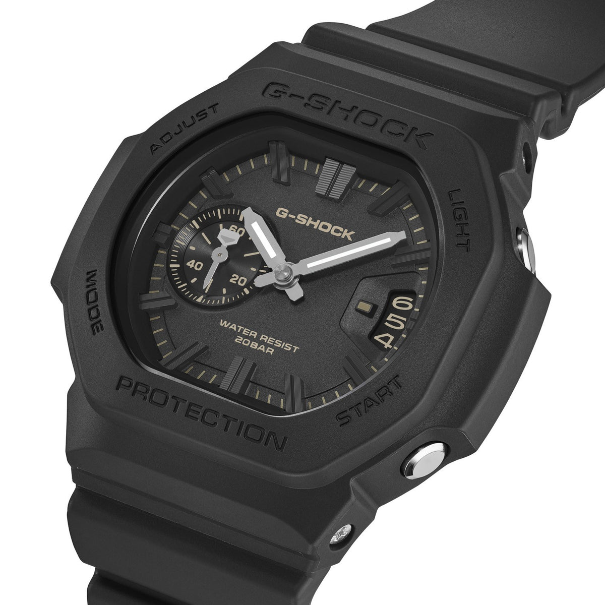 G-Shock 2500 Series Black GAC2500-1A analogue watch, product shot