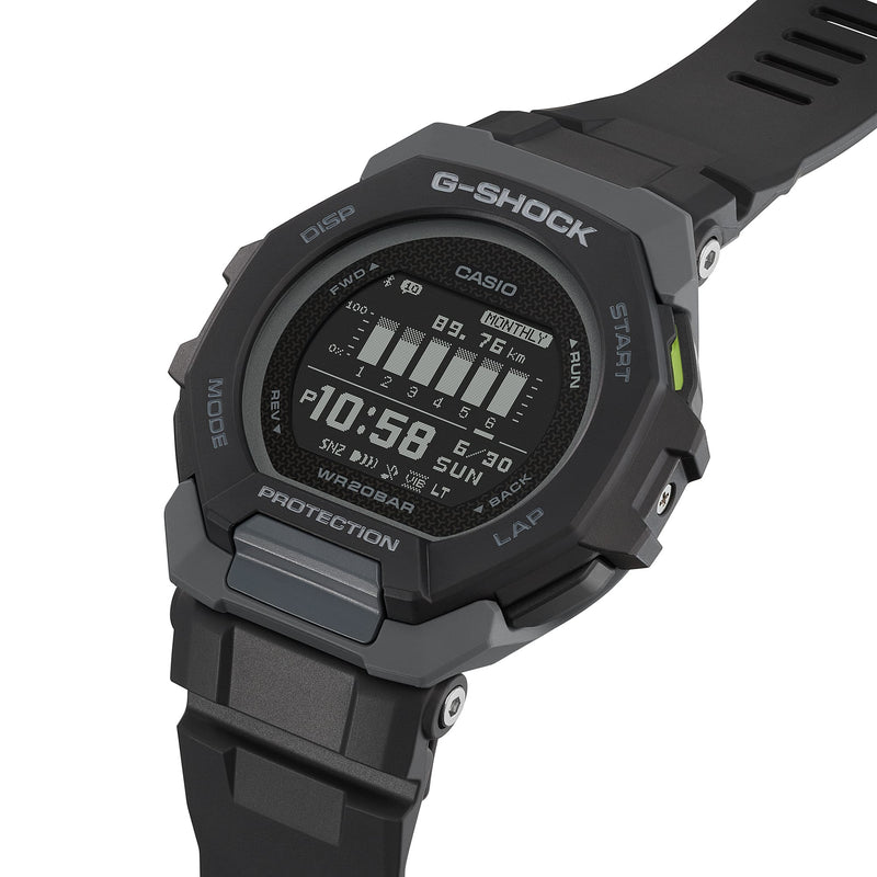 G-Shock G- Squad Black Resin Band Watch GBD300-1D