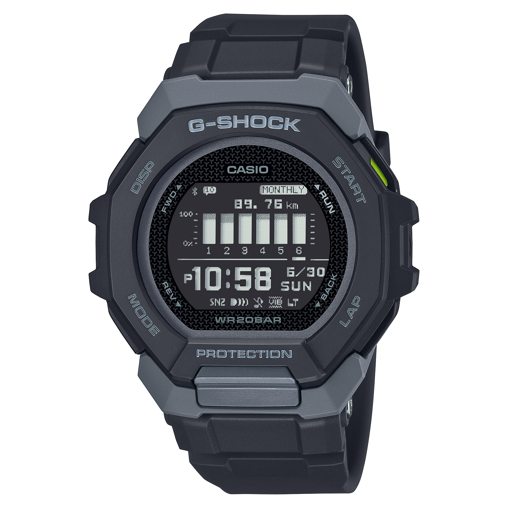G-Shock G- Squad Black Resin Band Watch GBD300-1D