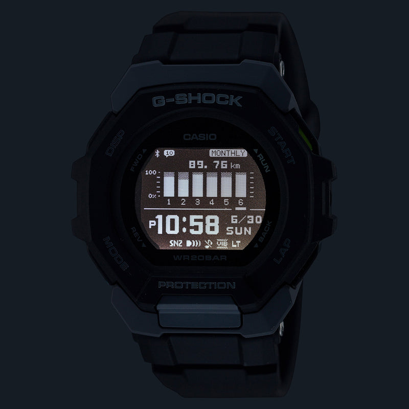 G-Shock G- Squad Black Resin Band Watch GBD300-1D