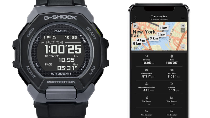 G-Shock G- Squad Black Resin Band Watch GBD300-1D