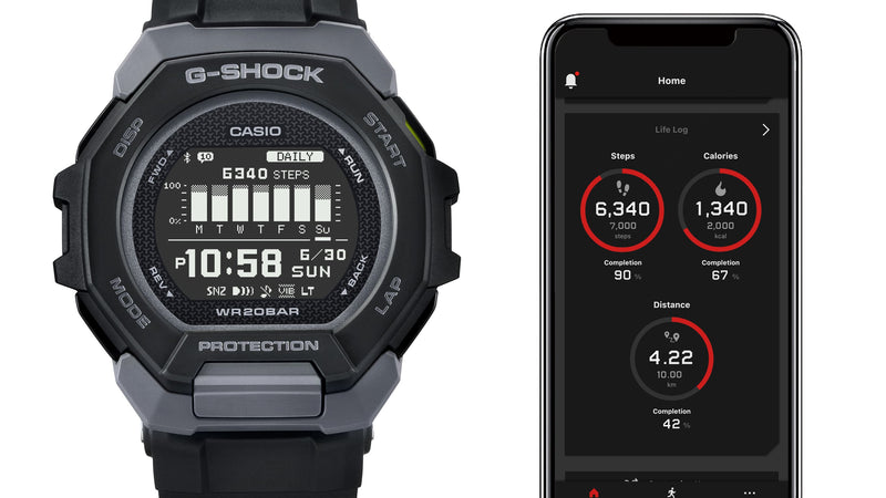G-Shock G- Squad Black Resin Band Watch GBD300-1D