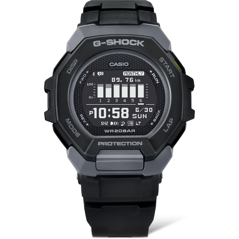 G-Shock G- Squad Black Resin Band Watch GBD300-1D