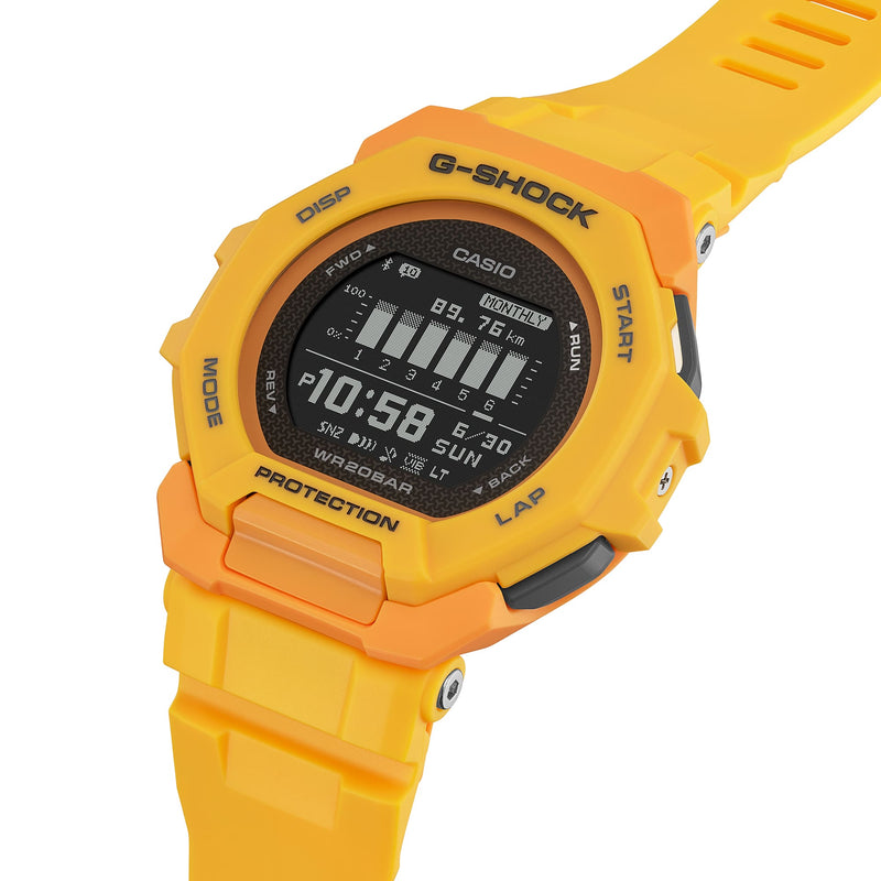 G-Shock G-Squad Yellow Resin Band Watch GBD300-9D