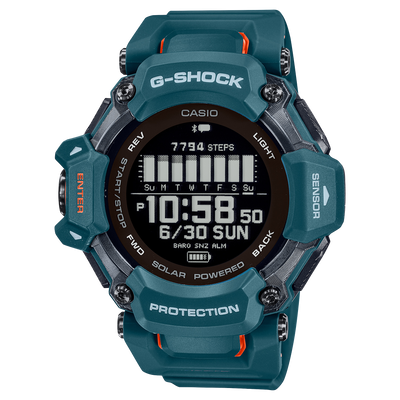 G-Shock 智能心率蓝色树脂表带手表 GBDH2000-2D