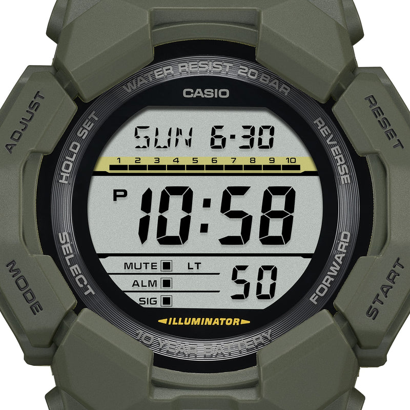 G-Shock Digital Green Resin Band Watch GD010-3D
