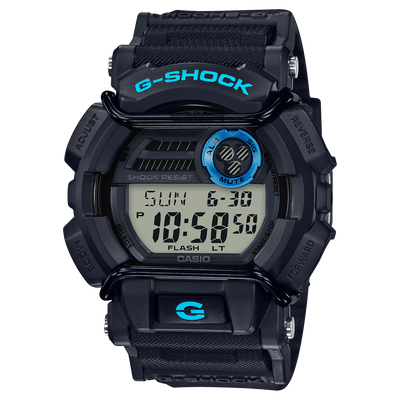 G-Shock Digital Protect Black Resin Band Watch GD400-1B2