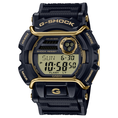 G-Shock 数字保护黑色树脂表带手表 GD400GB-1B2