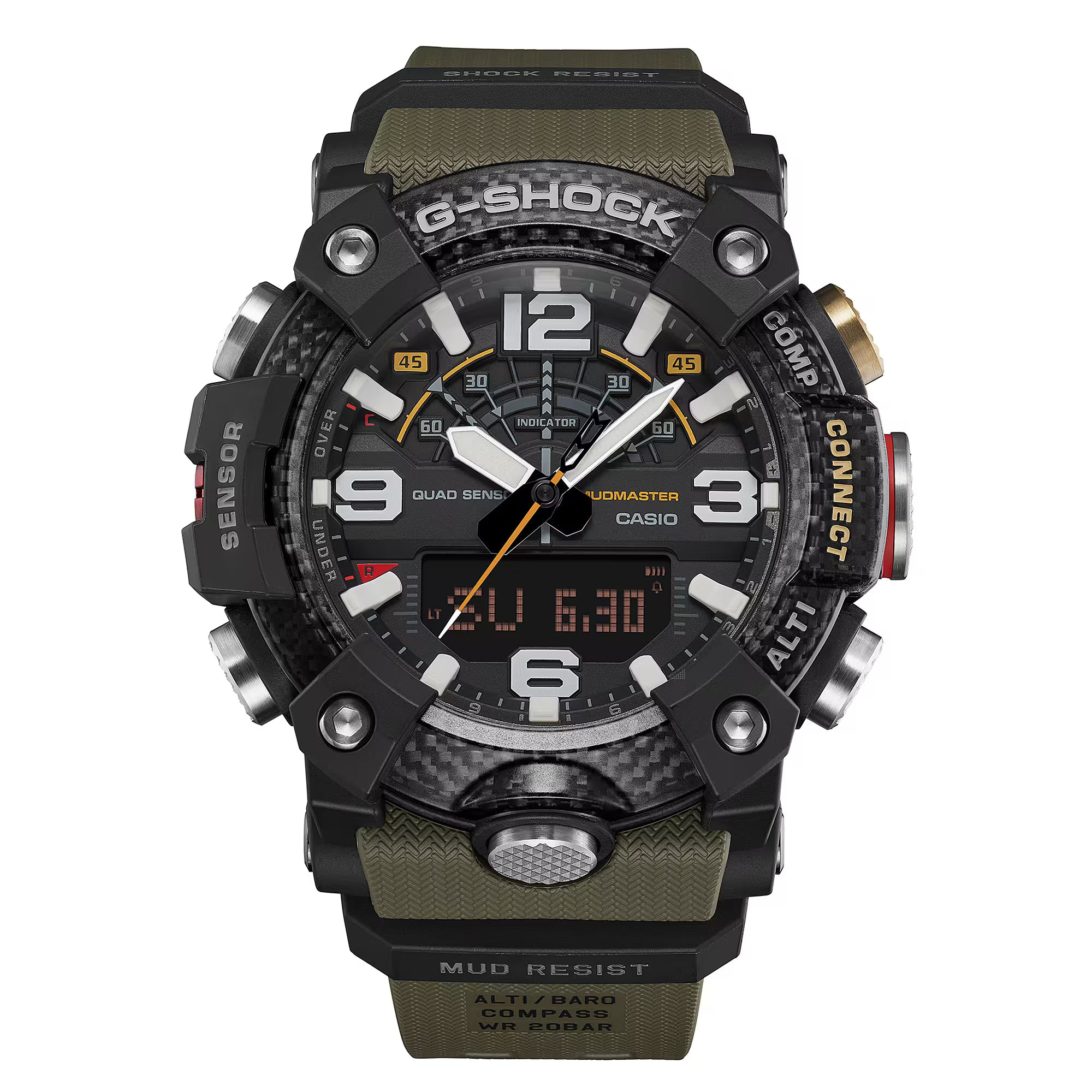 G-Shock Master Of G Mudmaster Green Rubber Band Watch GGB100X-1A3