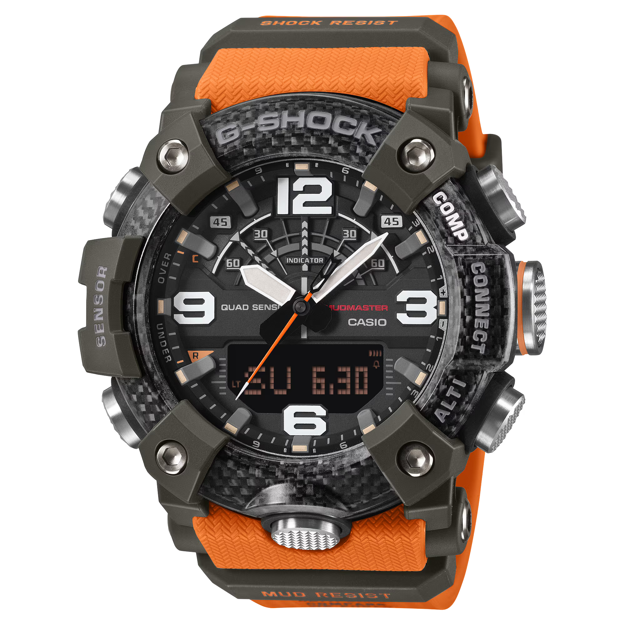 G-Shock Master Of G Mudmaster Orange Rubber Band Watch GGB100X-1A9