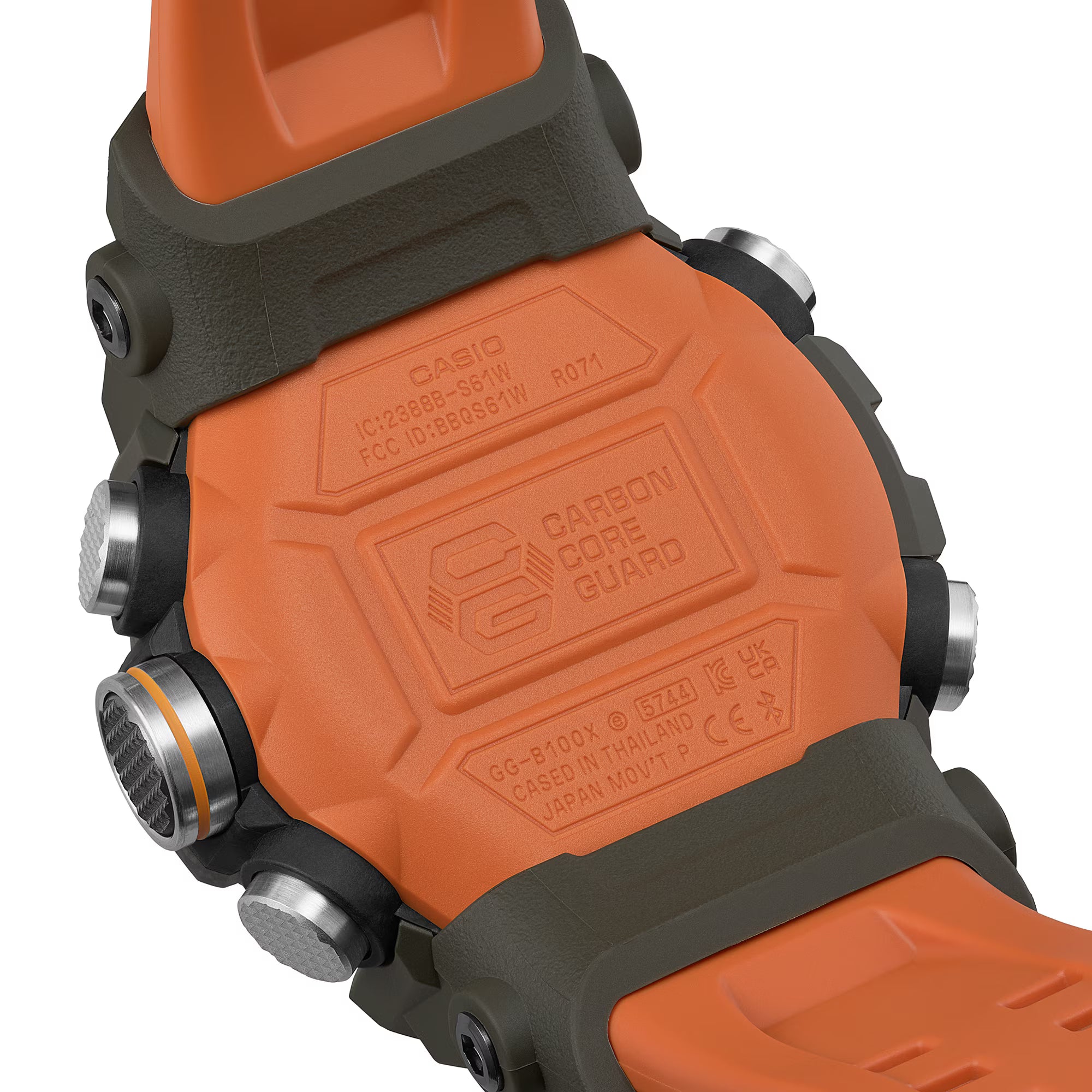 G-Shock Master Of G Mudmaster Orange Rubber Band Watch GGB100X-1A9
