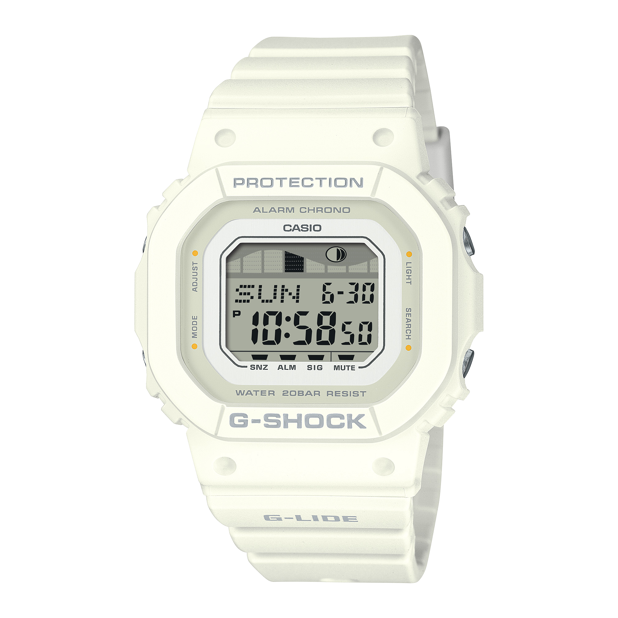 G-Shock G-LIDE White Resin Band Watch GLXS5600-7B