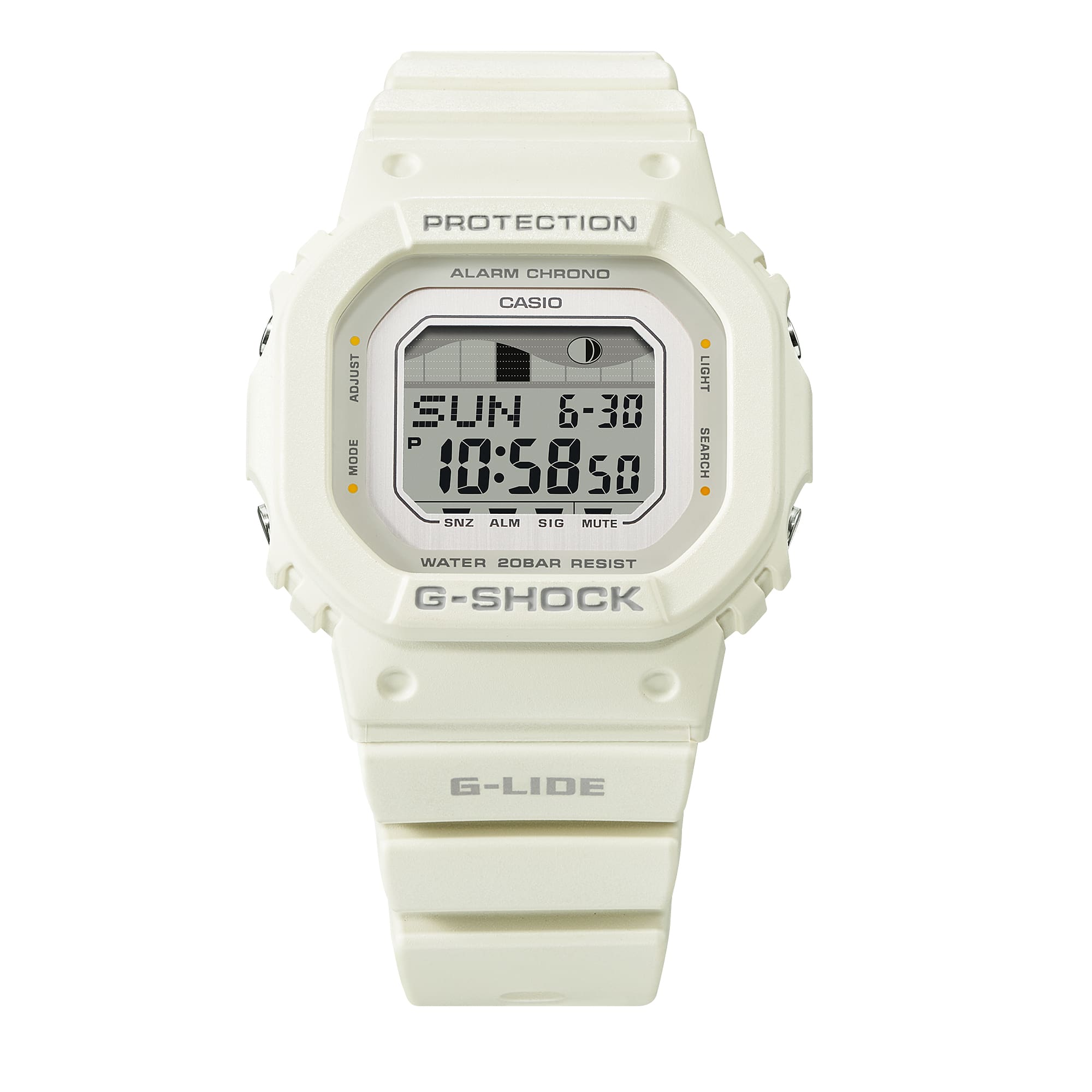 G-Shock G-LIDE White Resin Band Watch GLXS5600-7B