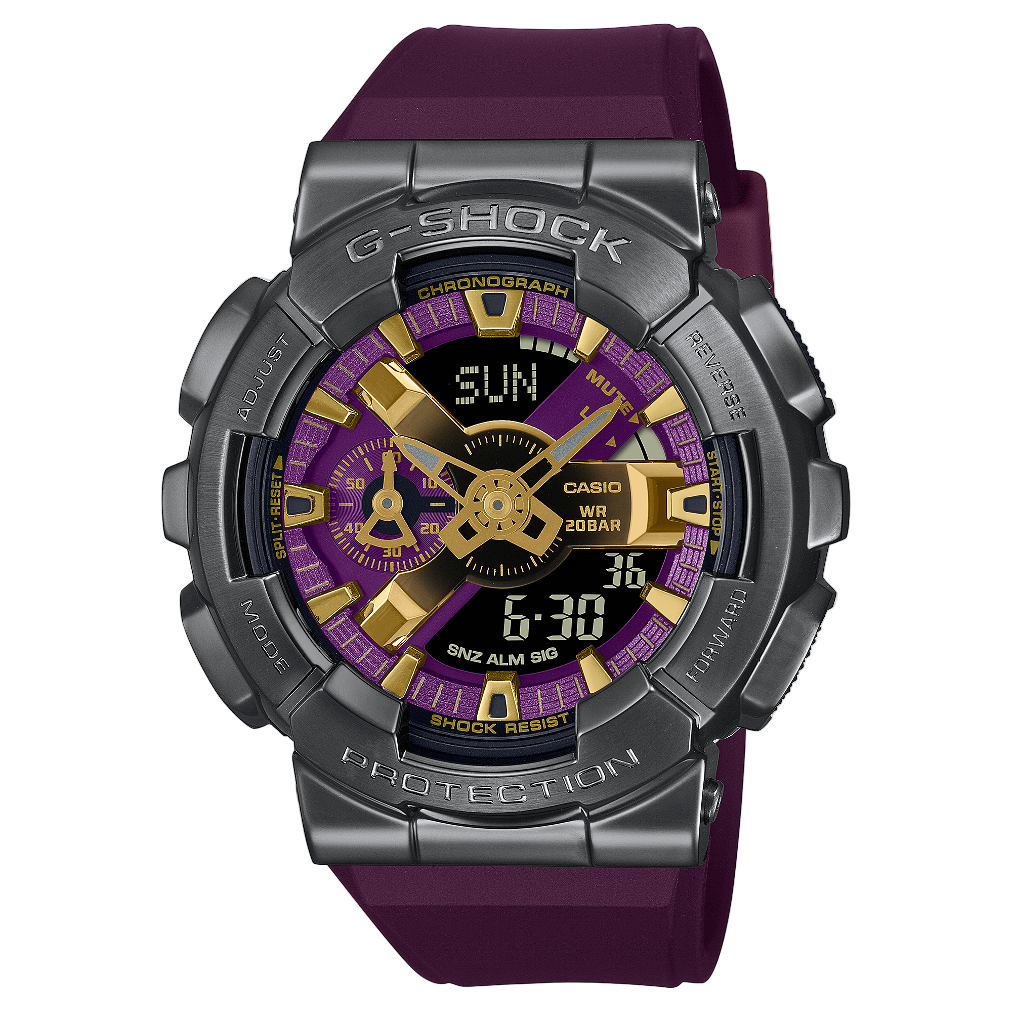 G-Shock G-Steel Purple Resin Band Watch GM110CL-6A