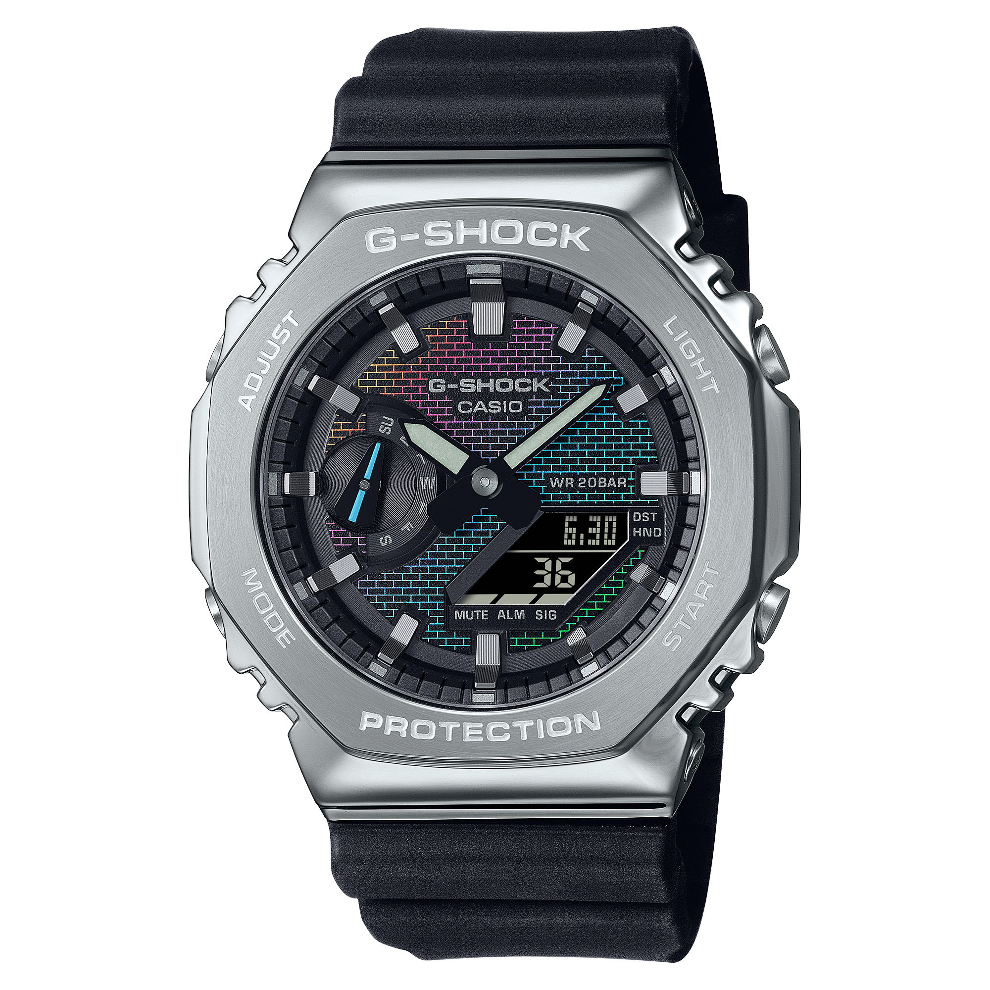 G-Shock 2100 Series G-Steel Black Resin Band Watch GM2100RW-1A
