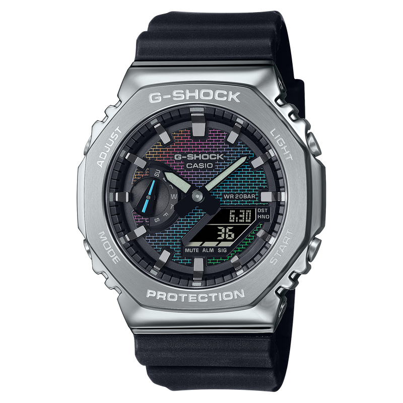 G-Shock 2100 系列 G-Steel 黑色树脂表带手表 GM2100RW-1A