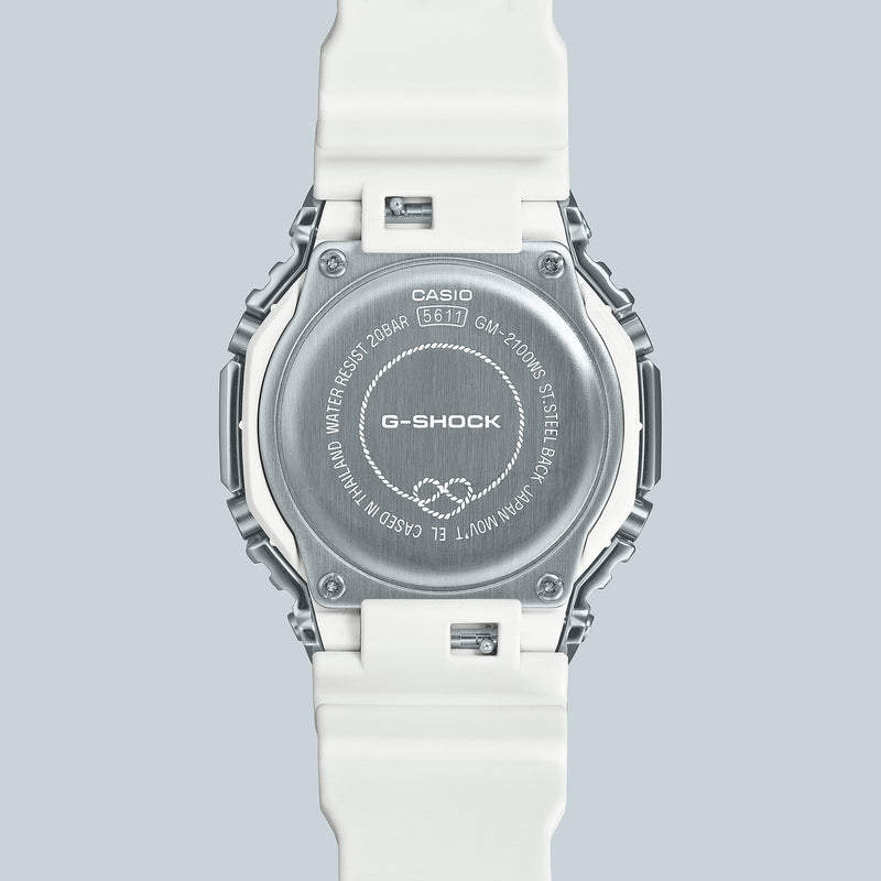 G-Shock Analog Digital DUO Winter Sparkle White Resin Band Watch GM2100WS-7A