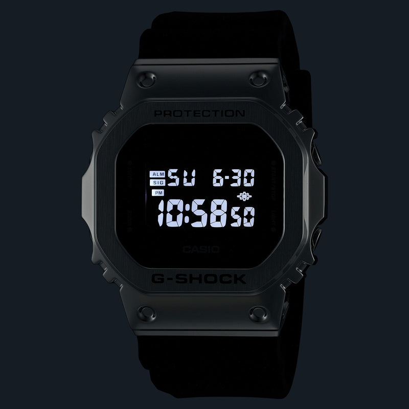 G-Shock Digital Metal Black Resin Band Watch GM5600U-1D