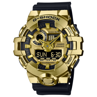 G-Shock G-Steel Gold Dial Black Resin Band Watch GM700G-9A