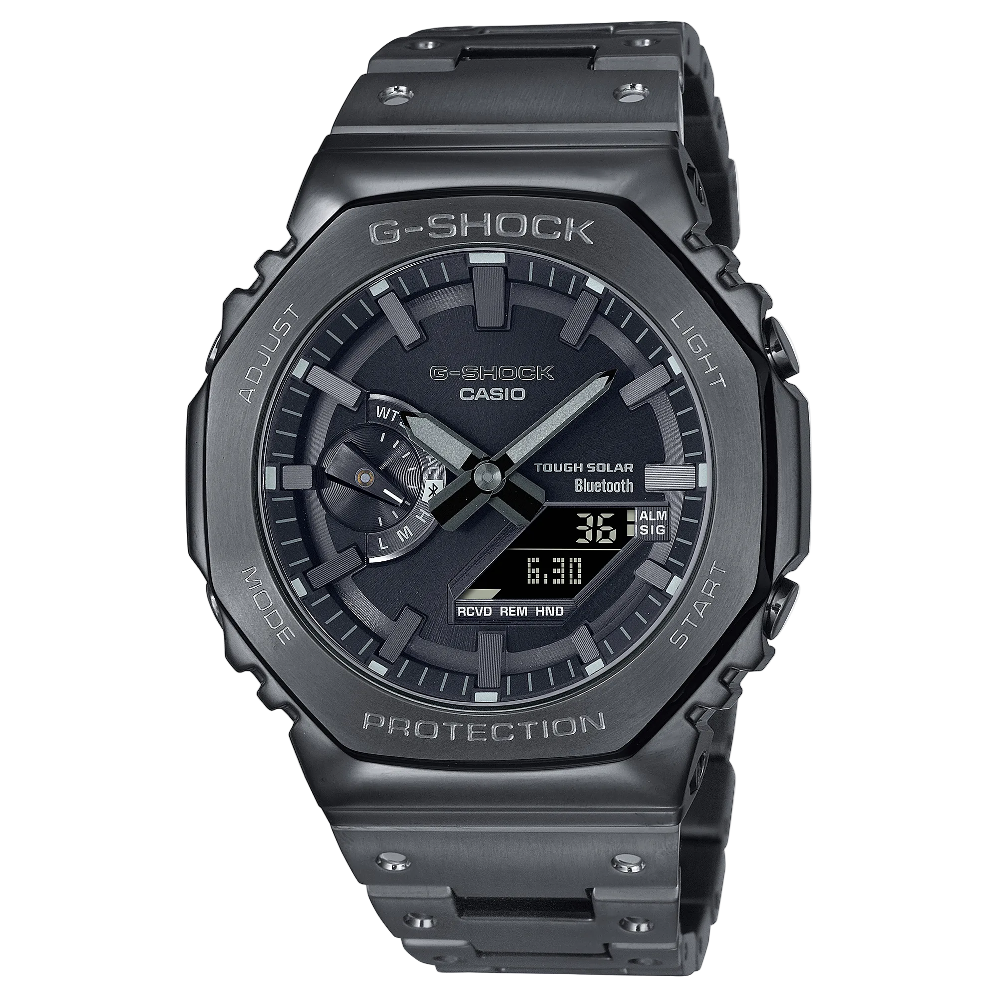 G-Shock Full Metal Black Dial Stainless Steel Watch GMCB2100BT-1A