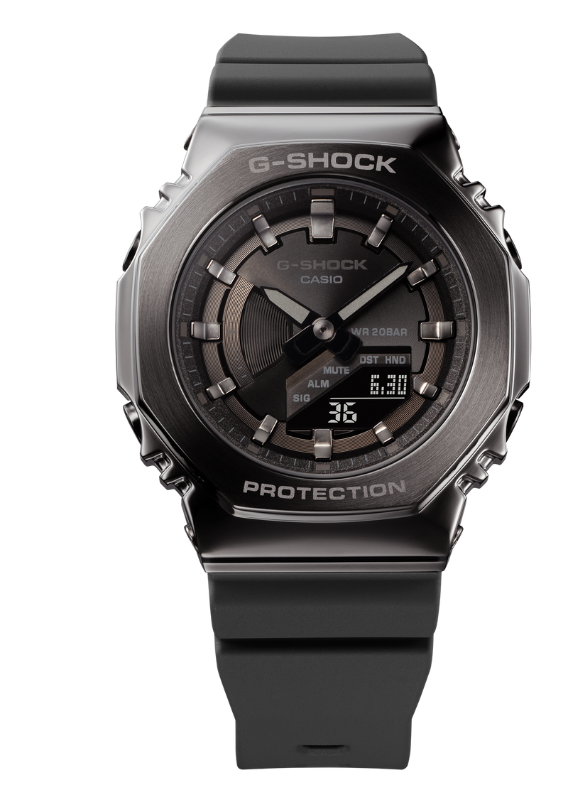 G-Shock 数字黑色树脂表带手表 GMS2100B-8A