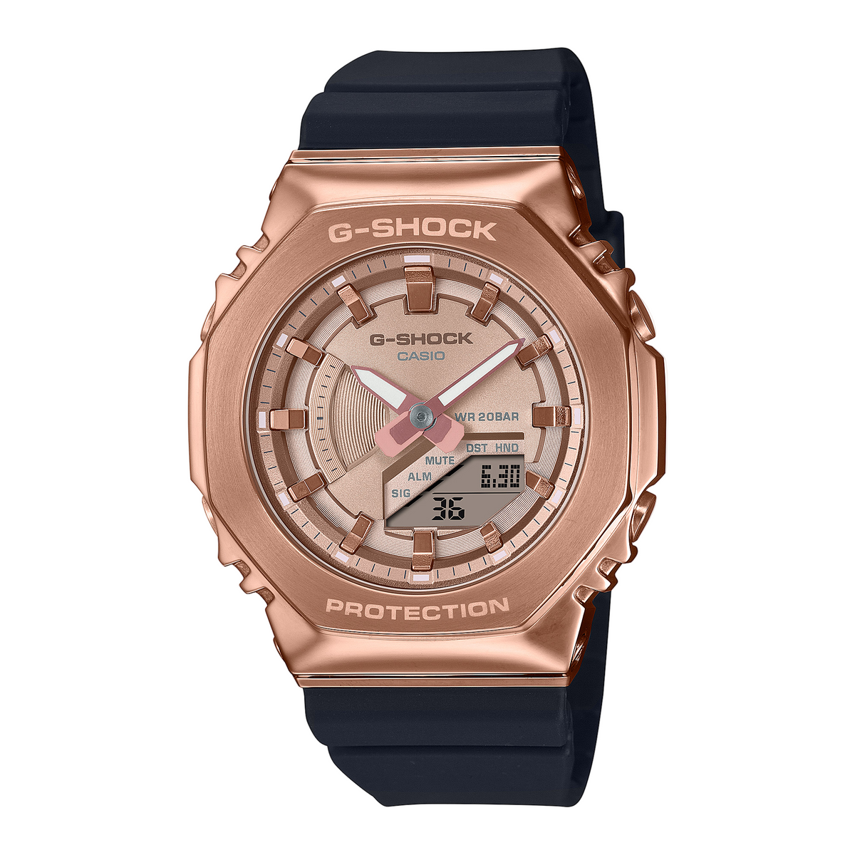 G-Shock Digital Analog Black Resin Band Watch GMS2100PG-1A4